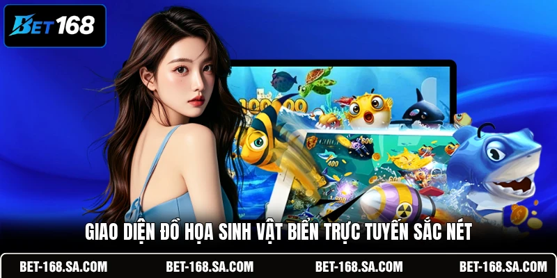 Giao diện đồ họa sinh vật biển trực tuyến sắc nét