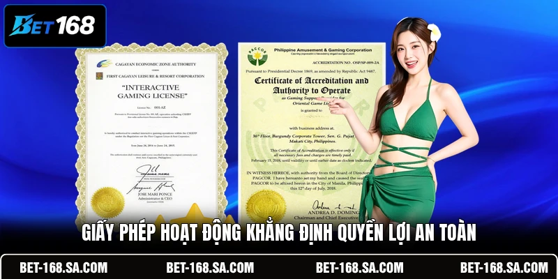 Giấy phép hoạt động khẳng định quyền lợi an toàn
