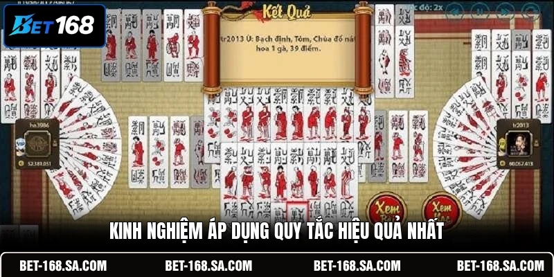 Kinh nghiệm áp dụng quy tắc hiệu quả nhất